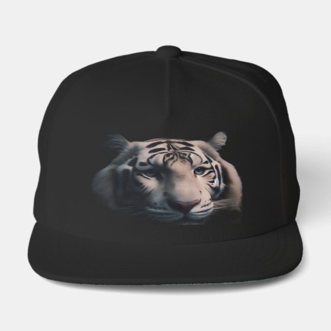White Tiger Snap Back Hat (Front)