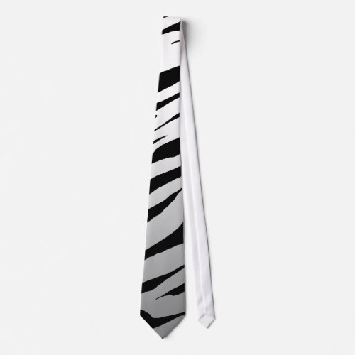 White Tiger Stripe Tie