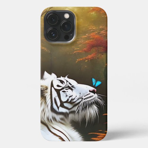 White Tiger Those Loving Moments iPhone Case