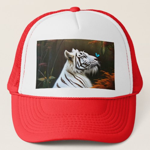 White Tiger Those Loving Moments Truckers Hat