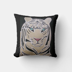 WHITE TIGER THROW PILLOW- PILLOW