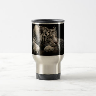 White Tiger Travel Mug