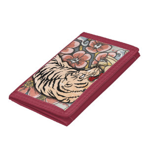 White Tiger Tri-fold Wallet