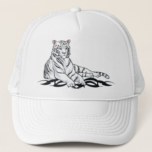 White Tiger Trucker Hat