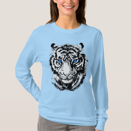 White Tiger Tshirts _ Tiger Women Shirt