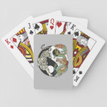 White Tiger Versus Green Dragon In The Yin Yang Playing Cards at Zazzle