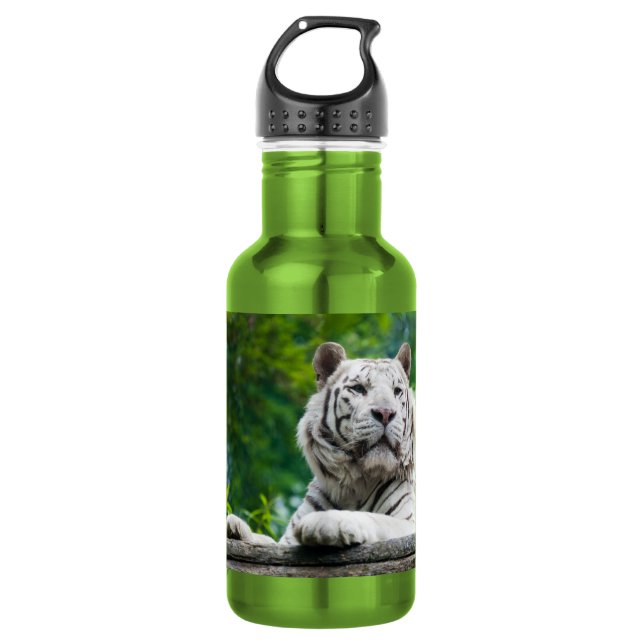 White Tiger Water Bottle (Front)