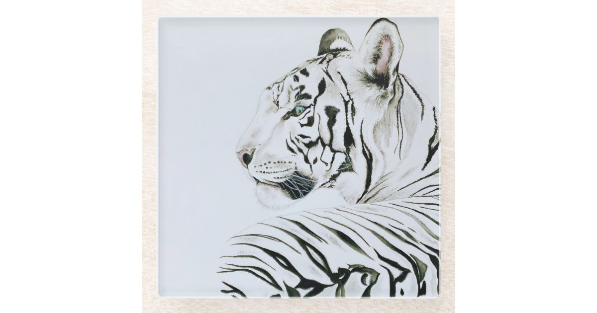 Ceramic Round Dinner Plate Portrait Of Bengal Tiger 1