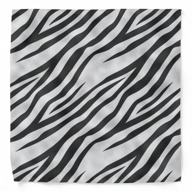 White Tiger Wild Animal Pattern Bandana (Front)