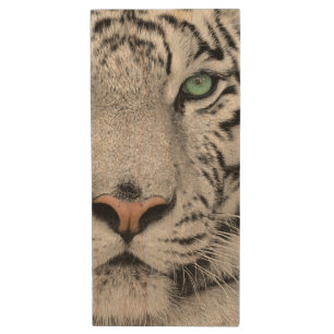 White Tiger Wood USB Flash Drive