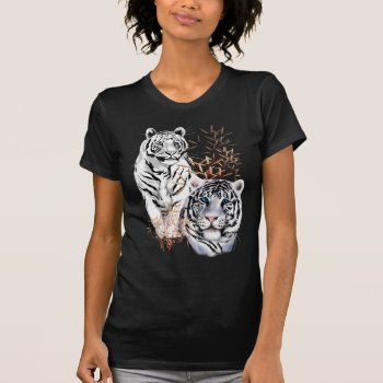 White Tigers Shirts by Lotacats at Zazzle
