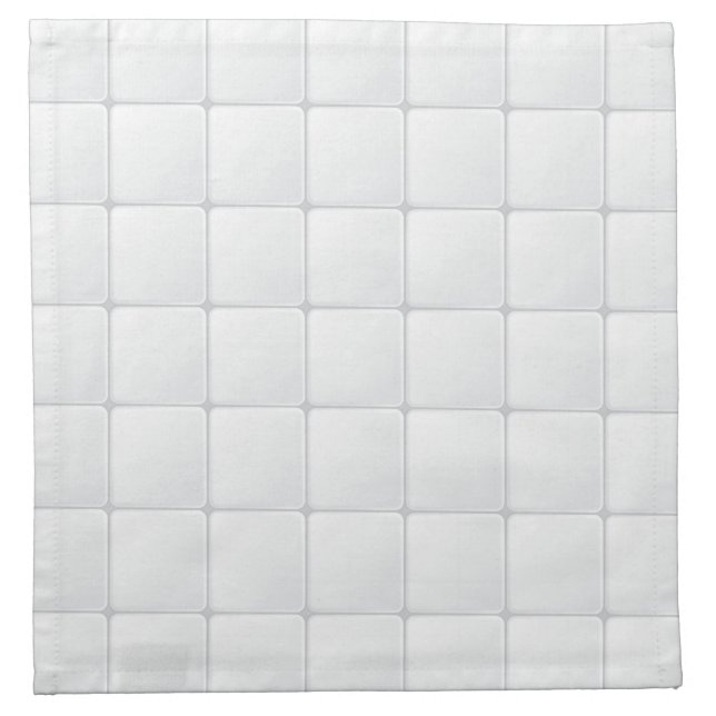White tile cloth napkin (Front)