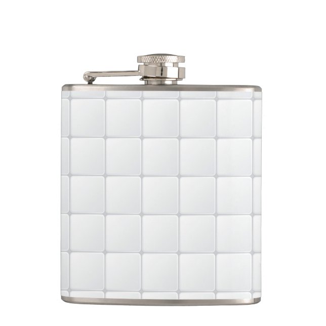 White tile flask (Front)