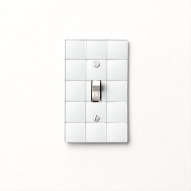 White tile light switch cover (In Situ)