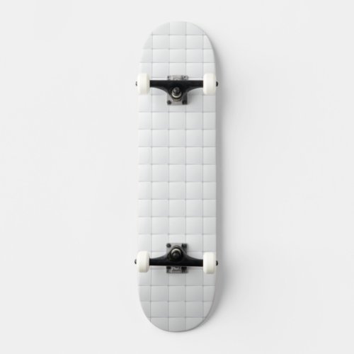 White tile skateboard