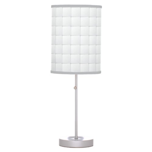 White tile table lamp