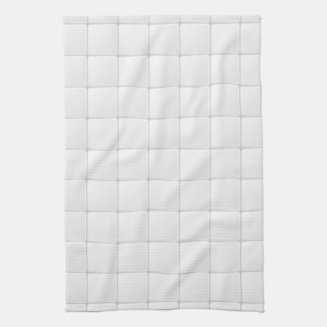 White tile towel (Vertical)