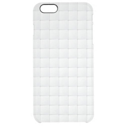 White tile clear iPhone 6 plus case