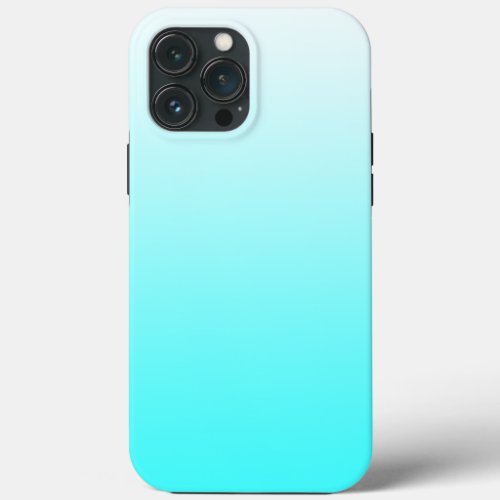 White to Aqua Blue Gradient iPhone 13 Pro Max Case