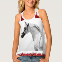 White Top with Horse and Roses