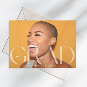 White Transparent Modern Photo Text Grad 2026 Announcement