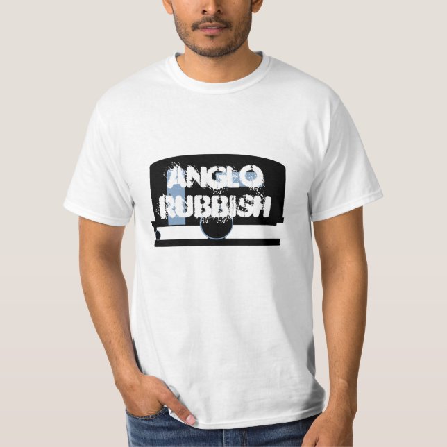 White Trash Anglo Rubbish Camp Travel Trailer T-Shirt (Front)