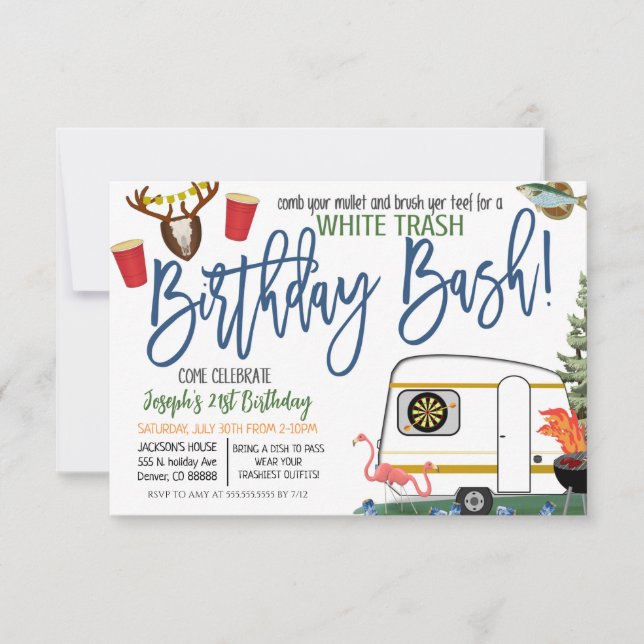 White Trash Bash Invitation (Front)
