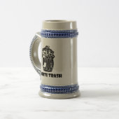 White Trash Garbage Can Beer Stein (Front Left)