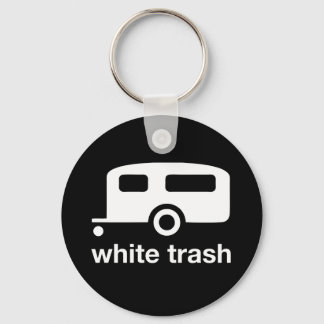 White Trash trailer icon - trailer park Keychain