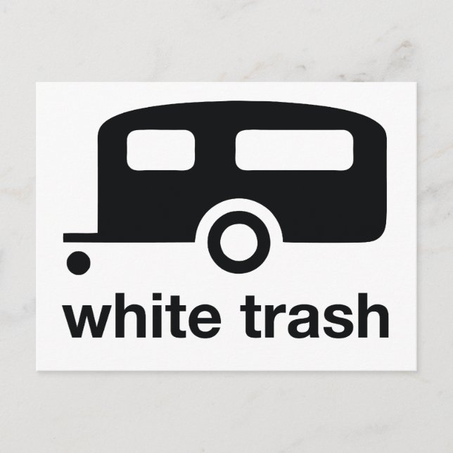 White Trash trailer icon - trailer park Postcard (Front)