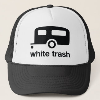White Trash trailer icon - trailer park Trucker Hat