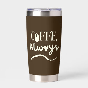 white Travel Mug with Unique Design Insulated Tumbler