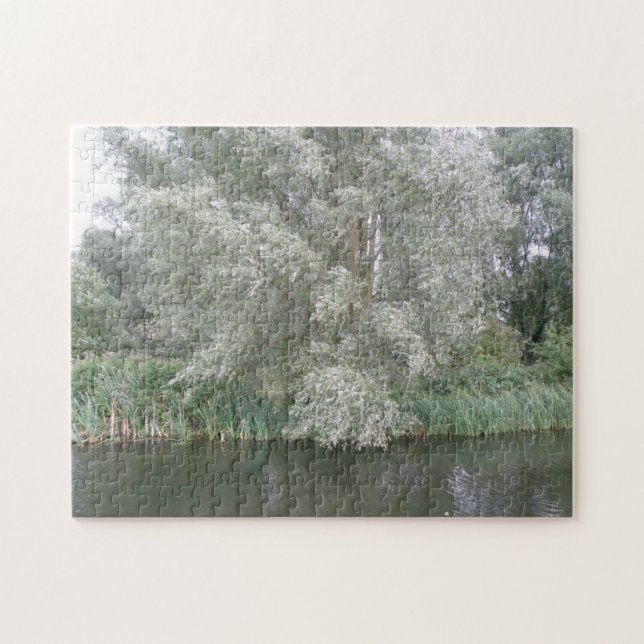 White Tree and River Landscape Puzzle (Horizontal)