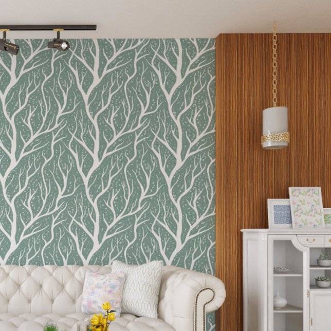 White Tree Branches - change background color Wallpaper (Creator Uploaded)