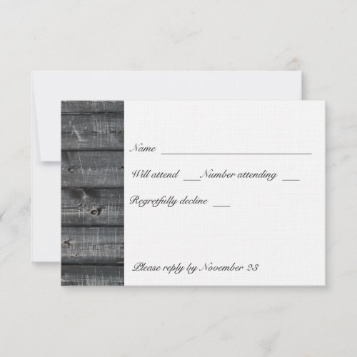 White Tree Gray Wood rsvp