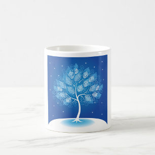 White Tree In The Snow Coffee Mug