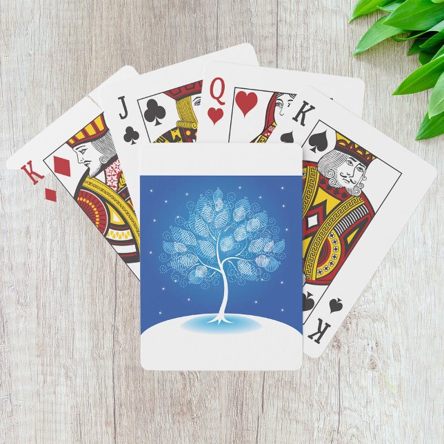 White Tree In The Snow Poker Cards (Creator Uploaded)