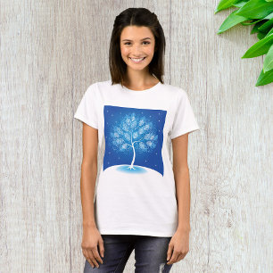 White Tree In The Snow T-Shirt