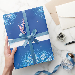 White Tree In The Snow Wrapping Paper