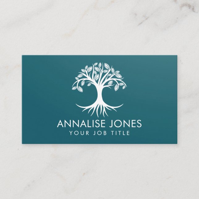 White Tree of life  Business Card (Front)