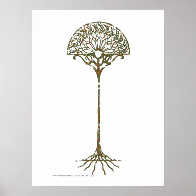 Nump Tree White Tree of Númenor Poster | Zazzle