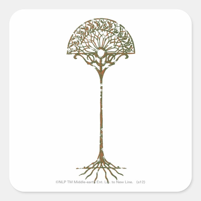 White Tree of Númenor Square Sticker (Front)