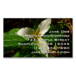White Trillium Flower Spring Wildflower Business Card Magnet