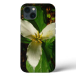 White Trillium Flower Spring Wildflower iPhone 13 Case