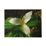 White Trillium Flower Spring Wildflower Doormat