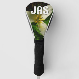 White Trillium Flower Spring Wildflower Golf Head Cover