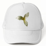 White Trillium Flower Spring Wildflower Trucker Hat