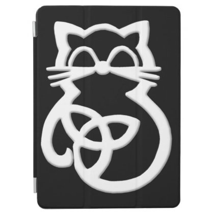 White Trinity Knot Celtic Cat iPad Air Smart Cover