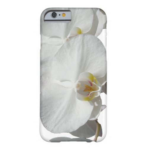 White Tropical Orchids Barely There iPhone 6 Case