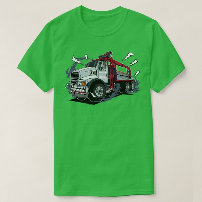 White truck monster T-Shirt (Design Front)